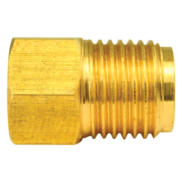 Brass Adapter, Female(3/8-24 Inverted), Male(9/16-18 Inverted), 10/bag